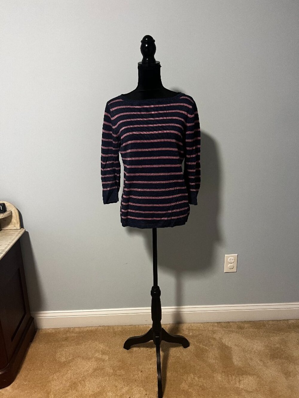 Talbots Sweater (Blue, Pink)- M